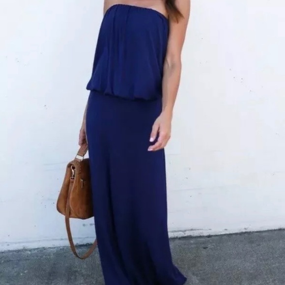 NWOT Vici Strapless Maxi Dress - Picture 2 of 4